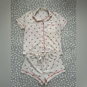 Cherry Print Pajama Set